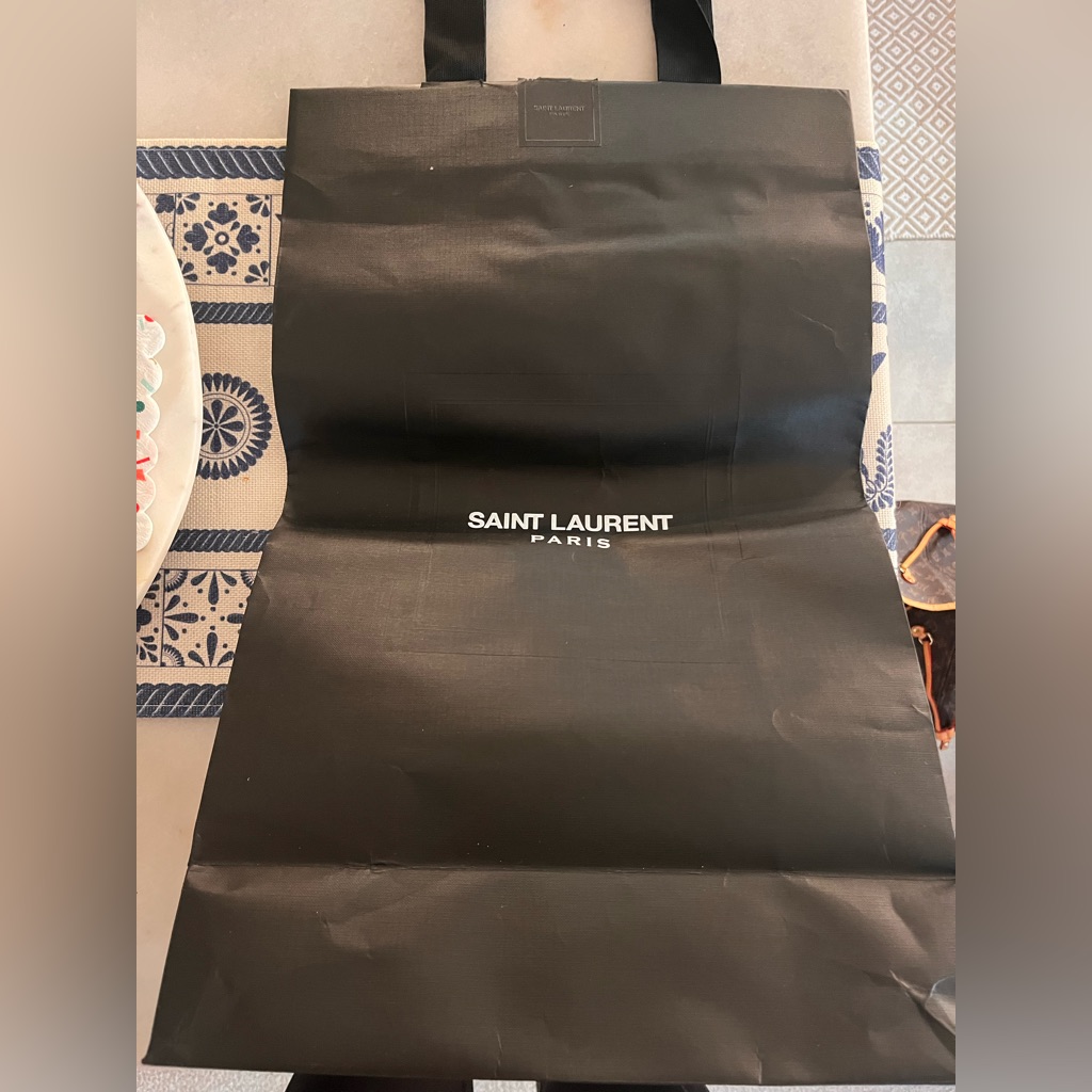 Authentic Saint Laurent Empty Shopping Bag